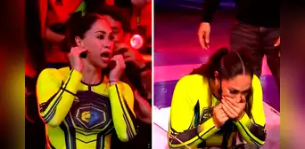 Melissa Loza rompe en llanto y casi vomita en vivo tras impactante reto con serpiente en ‘Esto es Guerra’: “Me voy a ahogar”
