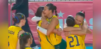 Brasil aplastó a Argentina por la fecha 3 de la Sudamericana de Vóley sub 17 Brasil aplastó a Argentina por la fecha 3 de la Sudamericana de Vóley sub 17