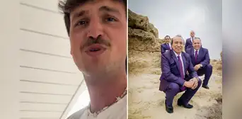 Joven alemán se emociona al escuchar Agua Marina y redes bromean: “No tienes que llorar, tienes que tomar” Joven alemán se emociona al escuchar Agua Marina y redes bromean: “No tienes que llorar, tienes que tomar”