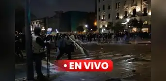 Marcha de la Generación Z: manifestante es impactado por un perdigón en la mandíbula