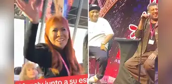 Magaly Medina causa furor al aparecer en show de Ricardo Mendoza y Jorge Luna en la Torre Eiffel Magaly Medina causa furor al aparecer en show de Ricardo Mendoza y Jorge Luna en la Torre Eiffel