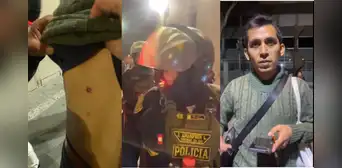 Marcha contra Dina Boluarte y Congreso: periodista es atacado por la represión policial Marcha contra Dina Boluarte y Congreso: periodista es atacado por la represión policial
