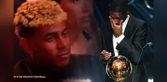 La reacción de Lamine Yamal tras la ovación que recibió Ousmane Dembélé al ganar el Balón de Oro 2025 La reacción de Lamine Yamal tras la ovación que recibió Ousmane Dembélé al ganar el Balón de Oro 2025