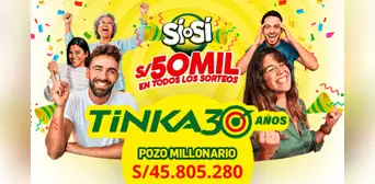 Estos fueron los números de La Tinka que hicieron millonario a peruano con más de 45 millones de soles Estos fueron los números de La Tinka que hicieron millonario a peruano con más de 45 millones de soles