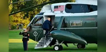 Estados Unidos acusa a hombre de apuntar con puntero láser al helicóptero de Donald Trump