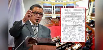 Presentan oficialmente moción de censura contra Juan José Santiváñez con 35 firmas