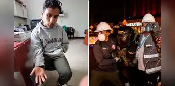 Piden liberar a Samuel Rodríguez: joven fue retenido y agredido por la PNP, pese a ayudar a efectivo policial en marcha de la Generación Z Piden liberar a Samuel Rodríguez: joven fue retenido y agredido por la PNP, pese a ayudar a efectivo policial en marcha de la Generación Z