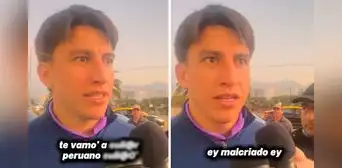 Fernando Gaibor vivió incómodo momento al ser insultado por hincha de la U. de Chile en plena entrevista: "Te vamos a..." Fernando Gaibor vivió incómodo momento al ser insultado por hincha de la U. de Chile en plena entrevista: "Te vamos a..."