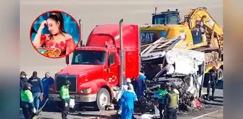 Muere 'Muñequita Flor' junto a 12 personas tras choque entre miniván y dos camiones en carretera Puno-Moquegua Muere 'Muñequita Flor' junto a 12 personas tras choque entre miniván y dos camiones en carretera Puno-Moquegua