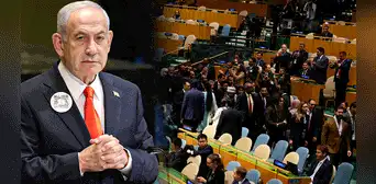 Netanyahu niega genocidio en Gaza durante polémico discurso en la ONU: delegaciones abandonaron reunión en protesta Netanyahu niega genocidio en Gaza durante polémico discurso en la ONU: delegaciones abandonaron reunión en protesta