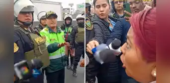Transportista encara a policía por muertes de choferes a causa de extorsión: "¿Por qué no nos cuidas? Van gratis en nuestros carros"
