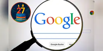 Google celebra su aniversario 27 con un Doodle vintage y presenta su innovador botón de búsqueda impulsado por IA