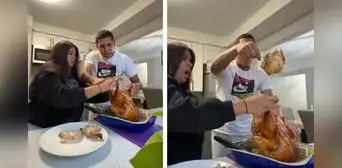 Mujer le hace creer a su novio que cocinó una ‘gallina embarazada’ y reacción se viraliza: “Lo más triste que vi en mi vida” Mujer le hace creer a su novio que cocinó una ‘gallina embarazada’ y reacción se viraliza: “Lo más triste que vi en mi vida”