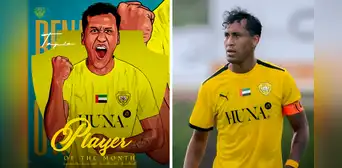 Renato Tapia es calificado como "digno de un emperador" tras brillar con Al-Wasl en Emiratos Árabes Unidos: "El Fahd del mes"