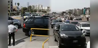 Caótico tráfico en la Vía Expresa Sur: conductores esperan hasta 50 minutos para avanzar un par de metros Caótico tráfico en la Vía Expresa Sur: conductores esperan hasta 50 minutos para avanzar un par de metros