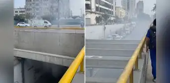 Intensa humareda en bypass 28 de Julio por subestación eléctrica causa alerta en Cercado de Lima