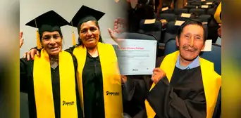 Más de 50 adultos mayores se gradúan en Lima tras aprender a leer, escribir y usar tablets