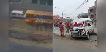 Impactante accidente en Comas: Bus Evipusa colisionó contra una combi en la av. Túpac Amaru Impactante accidente en Comas: Bus Evipusa colisionó contra una combi en la av. Túpac Amaru