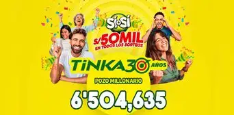 Resultados de La Tinka del domingo 5 de octubre: consulta los números ganadores del Pozo Millonario Resultados de La Tinka del domingo 5 de octubre: consulta los números ganadores del Pozo Millonario