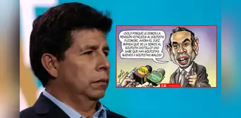 Carlincatura satiriza la reacción de una institución tras orden judicial de otorgar pensión vitalicia a Pedro Castillo