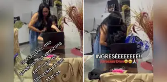 Joven venezolana ingresó a San Marcos en segundo lugar y rompe en llanto: "Gracias, Dios mío"