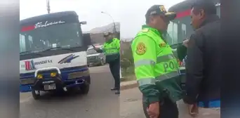 Policía vandaliza bus de la empresa Huáscar durante paro de transportistas y agrede a transportista: “Me denuncian, no tengo miedo” Policía vandaliza bus de la empresa Huáscar durante paro de transportistas y agrede a transportista: “Me denuncian, no tengo miedo”