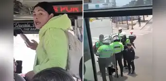 Liberan a chofer que fue detenido por cobrar pasaje a mujer policía y denuncia irregularidades: "No me enseñó su carnet" Liberan a chofer que fue detenido por cobrar pasaje a mujer policía y denuncia irregularidades: "No me enseñó su carnet"