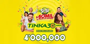 Sorteo La Tinka EN VIVO hoy miércoles 8 de octubre: sigue la jugada, números ganadores y pozo millonario Sorteo La Tinka EN VIVO hoy miércoles 8 de octubre: sigue la jugada, números ganadores y pozo millonario