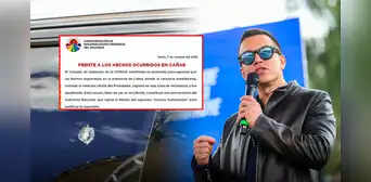 Organización Conaie duda del atentado contra Noboa y no descarta que se busque "criminalizar el movimiento" en Ecuador Organización Conaie duda del atentado contra Noboa y no descarta que se busque "criminalizar el movimiento" en Ecuador