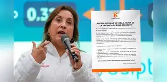 Fuerza Popular votará a favor del pedido de vacancia contra Dina Boluarte Fuerza Popular votará a favor del pedido de vacancia contra Dina Boluarte