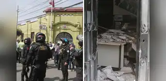 Cae parte del techo de comisaría de Surquillo y cuatro efectivos policiales resultan heridos Cae parte del techo de comisaría de Surquillo y cuatro efectivos policiales resultan heridos