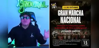 Youtubers e influencers llaman a marchar en el paro nacional del 15 de octubre contra el Gobierno: ¿quiénes participarán? Youtubers e influencers llaman a marchar en el paro nacional del 15 de octubre contra el Gobierno: ¿quiénes participarán?