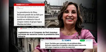 "Pende de un hilo": medios internacionales informan sobre moción de vacancia contra Dina Boluarte en Perú "Pende de un hilo": medios internacionales informan sobre moción de vacancia contra Dina Boluarte en Perú