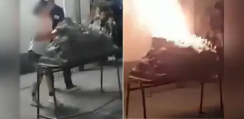 Volcán escolar hecho de pólvora explota en feria de ciencias y deja 10 alumnos heridos en Argentina: video del momento se hace viral