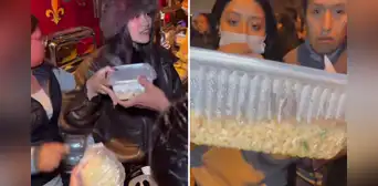 Tiktoker peruana gastó S/1.100 soles en chaufas para bomberos del incendio de SJM, pero se indigna por cantidad que le entregaron: "¿Cómo nos van a dar esto?"