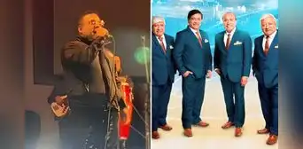Integrantes de Armonía 10 se presentan con chaleco antibalas en concierto tras balacera contra Agua Marina