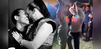 Captan a novio de Daniela Darcourt en atrevido baile con mujer en una boda sin la cantante y genera revuelo en redes