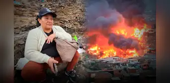 Mujer afectada por incendio en Pamplona Alta, en SJM, pide no ser reubicada de donde vivió por 14 años: "Lo hago por mis nietos" Mujer afectada por incendio en Pamplona Alta, en SJM, pide no ser reubicada de donde vivió por 14 años: "Lo hago por mis nietos"