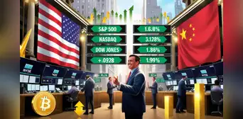 Wall Street rompe récords: las bolsas de EE. UU. suben con fuerza tras señales de paz comercial entre Trump y China Wall Street rompe récords: las bolsas de EE. UU. suben con fuerza tras señales de paz comercial entre Trump y China