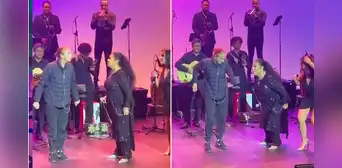 Eva Ayllón se ‘molesta’ con Natalia Málaga por rechazar bailar durante su concierto en Estados Unidos Eva Ayllón se ‘molesta’ con Natalia Málaga por rechazar bailar durante su concierto en Estados Unidos