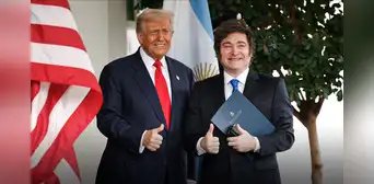 Trump elogia a Milei y condiciona ayuda económica para Argentina a resultado de las elecciones: "Si pierde no seremos generosos" Trump elogia a Milei y condiciona ayuda económica para Argentina a resultado de las elecciones: "Si pierde no seremos generosos"