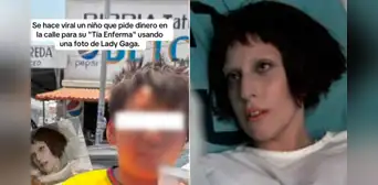 Niño en México se hace viral por pedir dinero con foto de Lady Gaga: ''¿Y en qué hospital está la tía Gaga?''