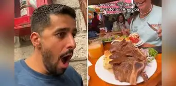 Turistas neerlandeses quedan en shock al ver el tamaño de plato en restaurante de Arequipa: “Para 2 o 3 personas”