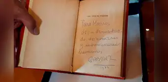 El ejemplar de Cien años de soledad que Vargas Llosa calificó con 20 ya es Patrimonio Cultural del Perú