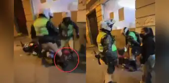 Policía golpea la cabeza de manifestante en el piso e insulta a mujer durante marcha contra José Jerí: "Te voy a disparar" Policía golpea la cabeza de manifestante en el piso e insulta a mujer durante marcha contra José Jerí: "Te voy a disparar"