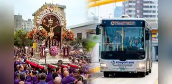 Desvíos por la procesión del Señor de los Milagros: revisa los cambios en el Metropolitano y Corredores