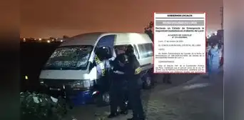 Declaran en estado de emergencia el distrito de Lurín por 30 días tras ataque a combi de transporte público