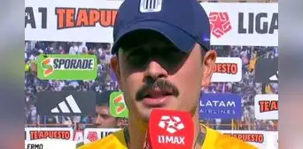 Guillermo Viscarra y su desazón por recibir la anotación de Sport Huancayo contra Alianza Lima: "Me voy molesto"