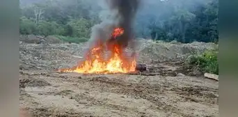 Huánuco: Destruyen laboratorio de cocaína y centros de minería ilegal en La Morada Huánuco: Destruyen laboratorio de cocaína y centros de minería ilegal en La Morada