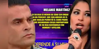 Melanie Martínez reclama a Christian Domínguez por no defender a su hija de comentarios inapropiados: "Por eso se rompio el vínculo" Melanie Martínez reclama a Christian Domínguez por no defender a su hija de comentarios inapropiados: "Por eso se rompio el vínculo"